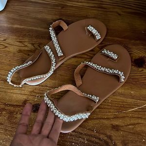 Beaded Sandles Size 8